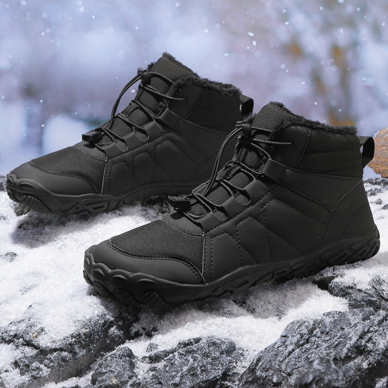 Bottes hiver femmes/hommes, ultra confortables style pieds nus, chaudes et imperméables pour toute aventure.