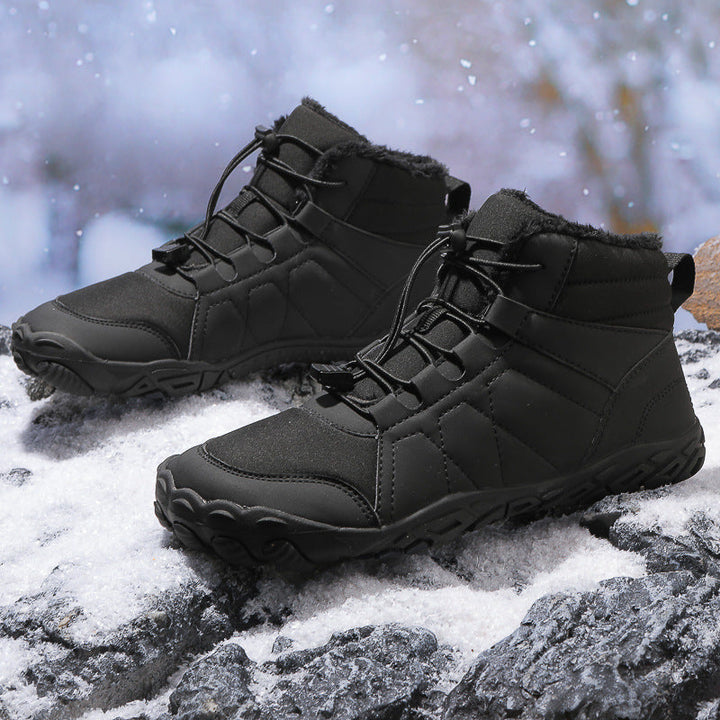 Bottes hiver femmes/hommes, ultra confortables style pieds nus, chaudes et imperméables pour toute aventure.