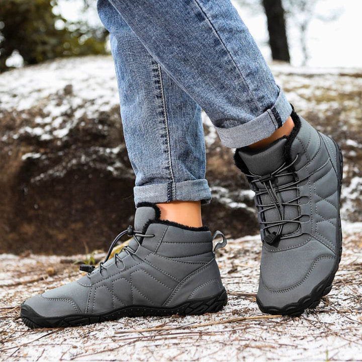 Design bottes pieds nus, hivernales, chaudes, imperméables et antidérapantes, pour un confort optimal en hiver.