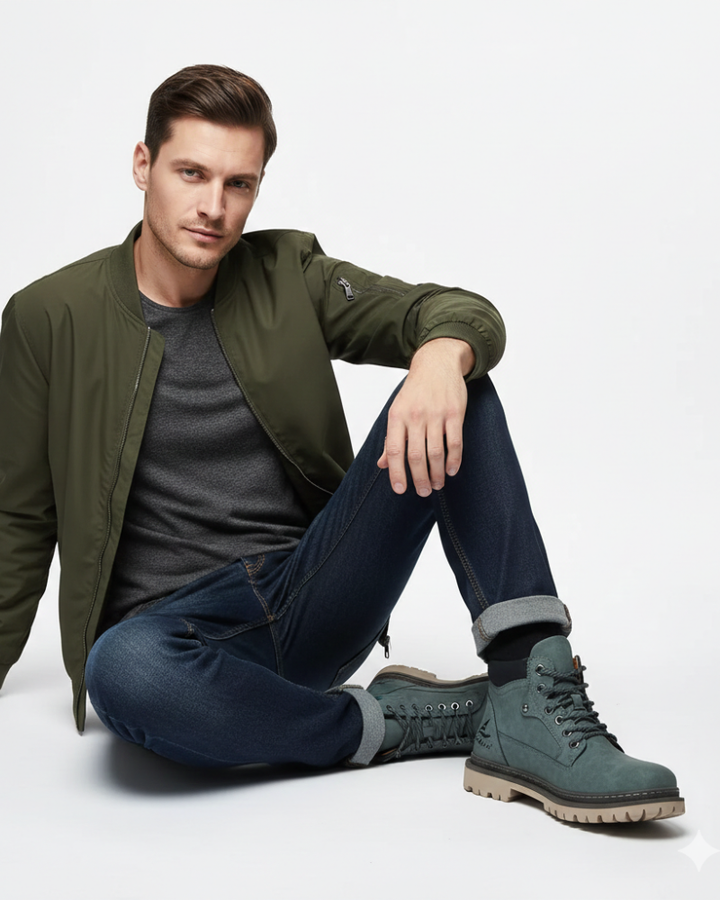 Bottes homme robustes, confortables et élégantes. Semelle durable, parfaites pour un style intemporel et polyvalent.