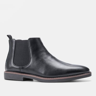 Vue latérale des bottes hommes imperméables, soulignant l'élégance et la qualité des matériaux.