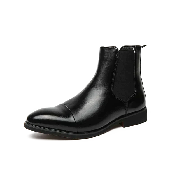 Bottes classiques rouges, parfaites pour la mode masculine élégante et stylée.