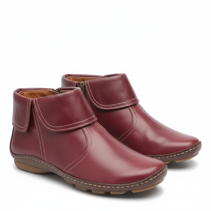 Bottes Leila femme élégantes, imperméables et antidérapantes, parfaites pour l'automne-hiver. Confort et style moderne.