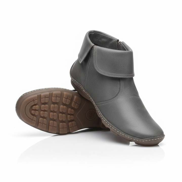 Bottines chics Leila femme, style moderne. Imperméables et antidérapantes, idéales pour l'hiver et l'automne.