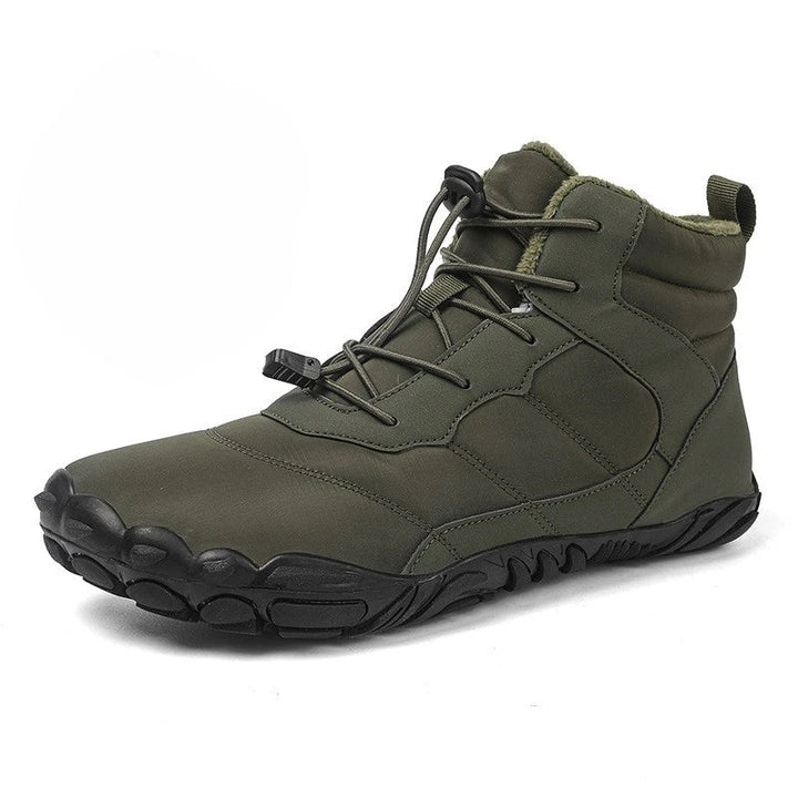Bottes montantes hivernales unisexes, chaudes et imperméables, idéales pour la neige et le froid. Confort garanti.