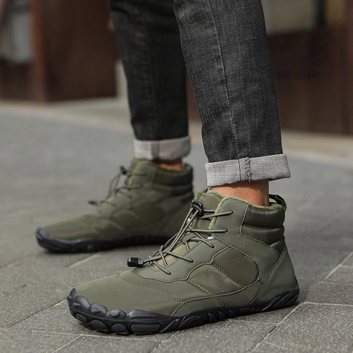 Bottes de randonnée hivernales unisexes, imperméables et antidérapantes, parfaites pour le trekking et l'extérieur.
