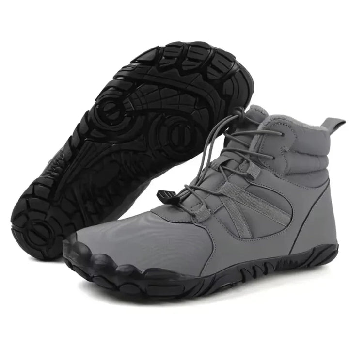 Bottes pieds nus hiver imperméables unisexes, chaudes et antidérapantes pour neige/randonnée.