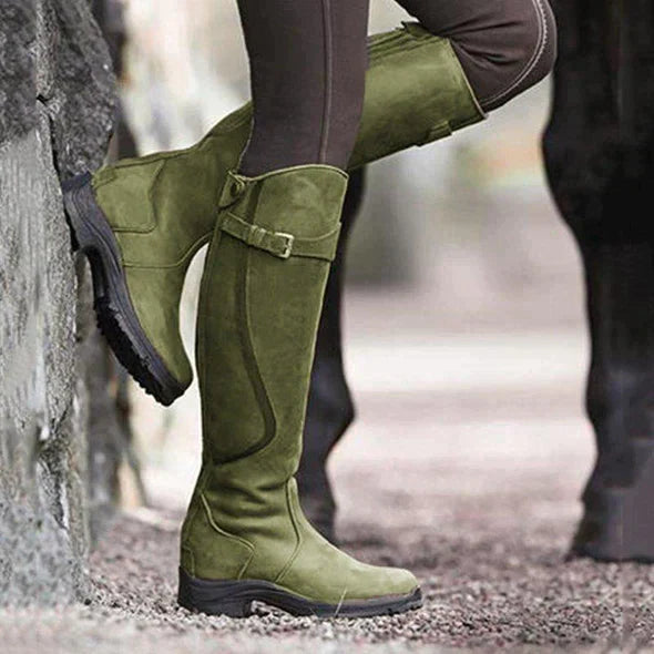 Élégantes bottes d'hiver et d'automne pour femmes, robustes et 100% étanches, idéales pour affronter la pluie et le froid.