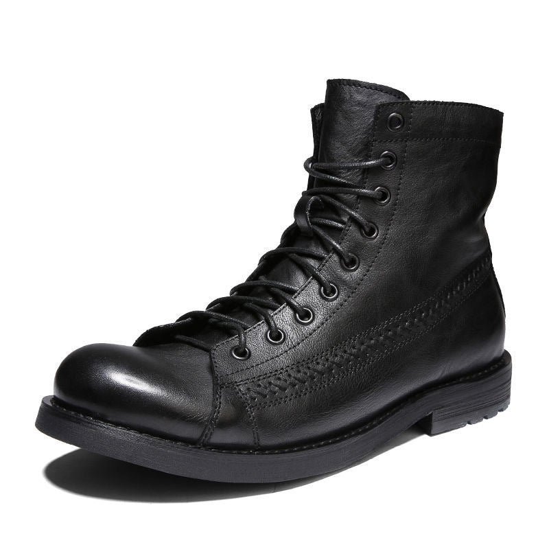 Chaussures bottes vintage homme élégantes, parfaites pour le style décontracté urbain.