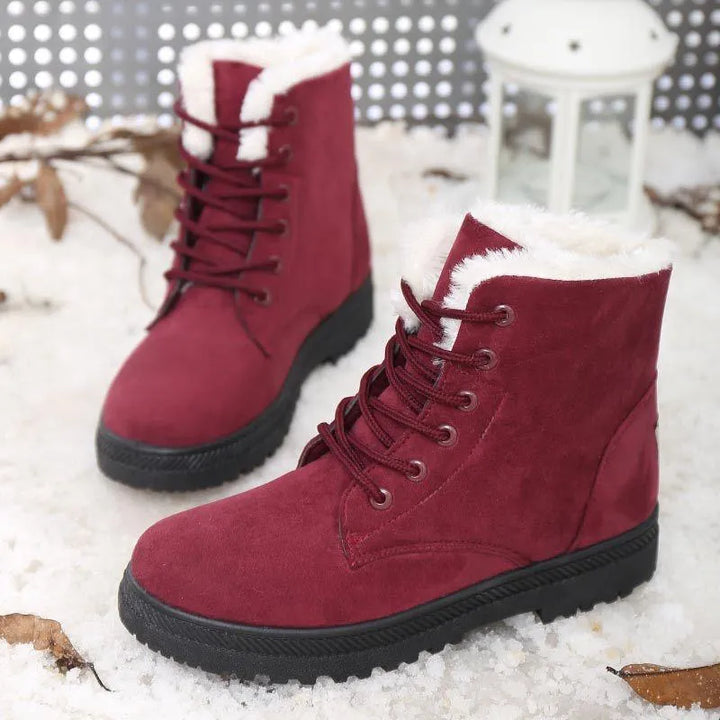 Semelle antidérapante robuste de bottines imperméables pour femmes, garantissant sécurité et adhérence hivernale.