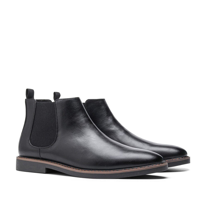 Bottines Chelsea homme, style classique.  Cuir, confortables et élégantes.
