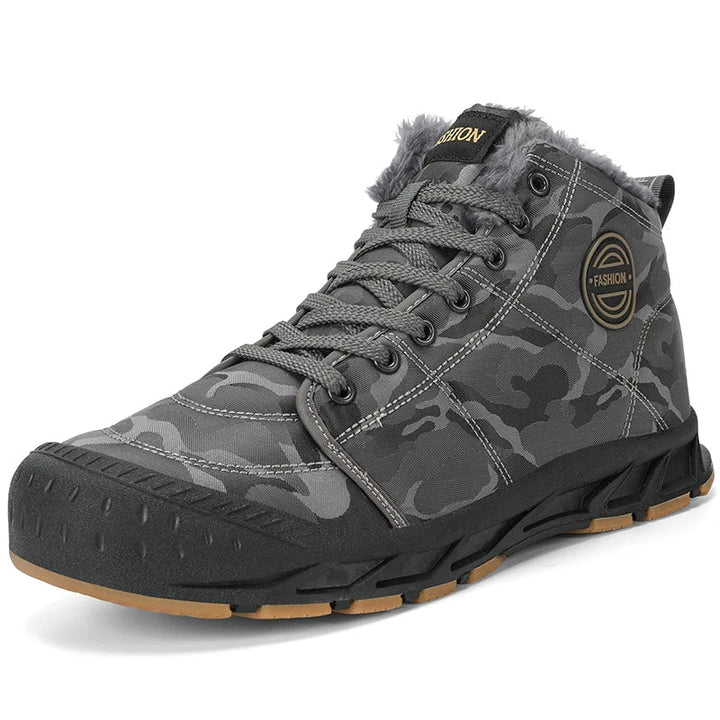 Bottines élégantes pour hommes, chaudes, imperméables et robustes pour l'hiver et les activités extérieures.