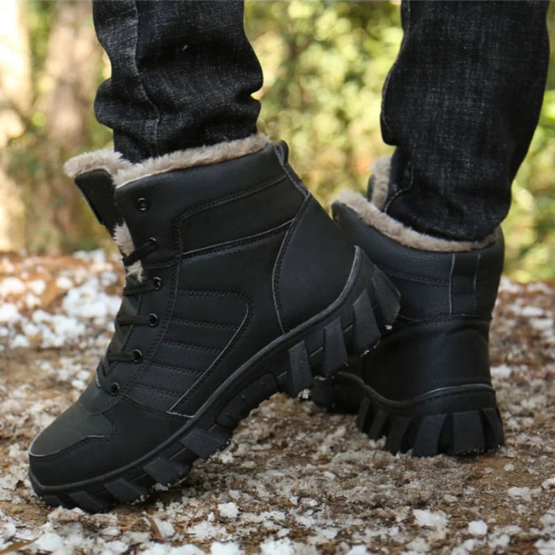 Bottines d'hiver élégantes et fonctionnelles, unisexe, offrant chaleur, imperméabilité et adhérence.