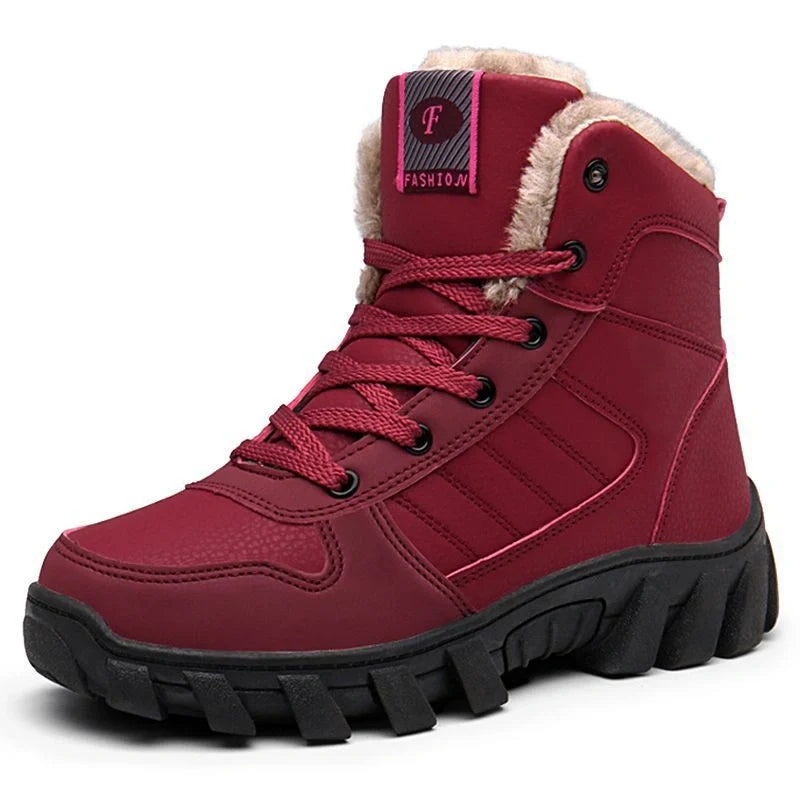 Paire de bottines d'hiver unisexes, imperméables, chaudes et antidérapantes pour toutes vos aventures.