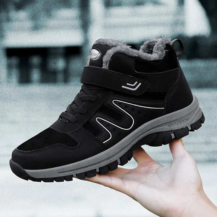 Bottines à enfiler antidérapantes, parfaites pour l'hiver, protègent de la neige.