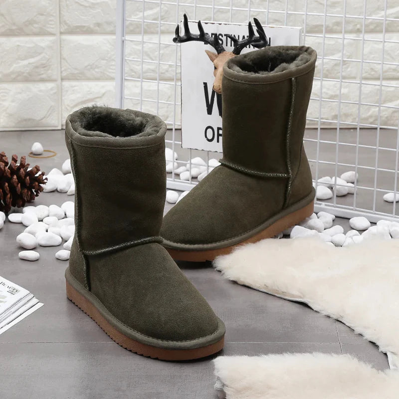 Chaussures bottines d'hiver fourrées pour hommes et femmes, grand confort durable garanti.