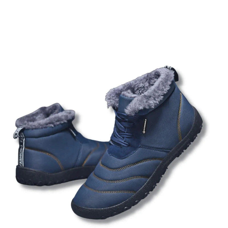 Bottines d'hiver unisexes pieds nus ultra-chaudes, confort optimal pour neige et froid intense.
