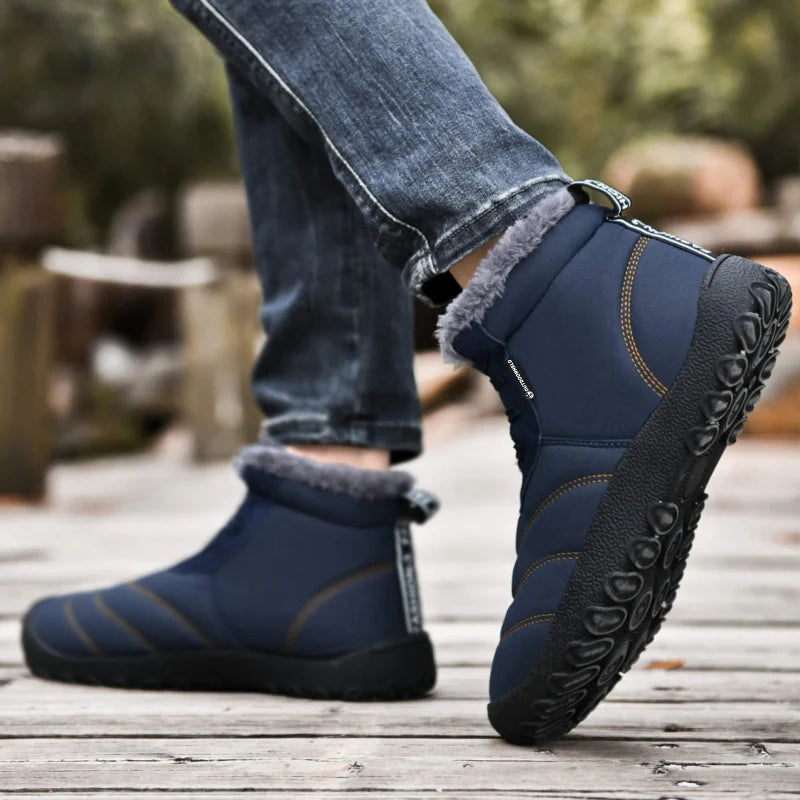 Chaussures d'hiver orthopédiques unisexe, confort pieds nus, chaudes et souples pour l'hiver.