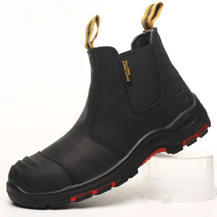 Bottines de protection légères sans lacets pour hommes et femmes. Confort et durabilité au travail.