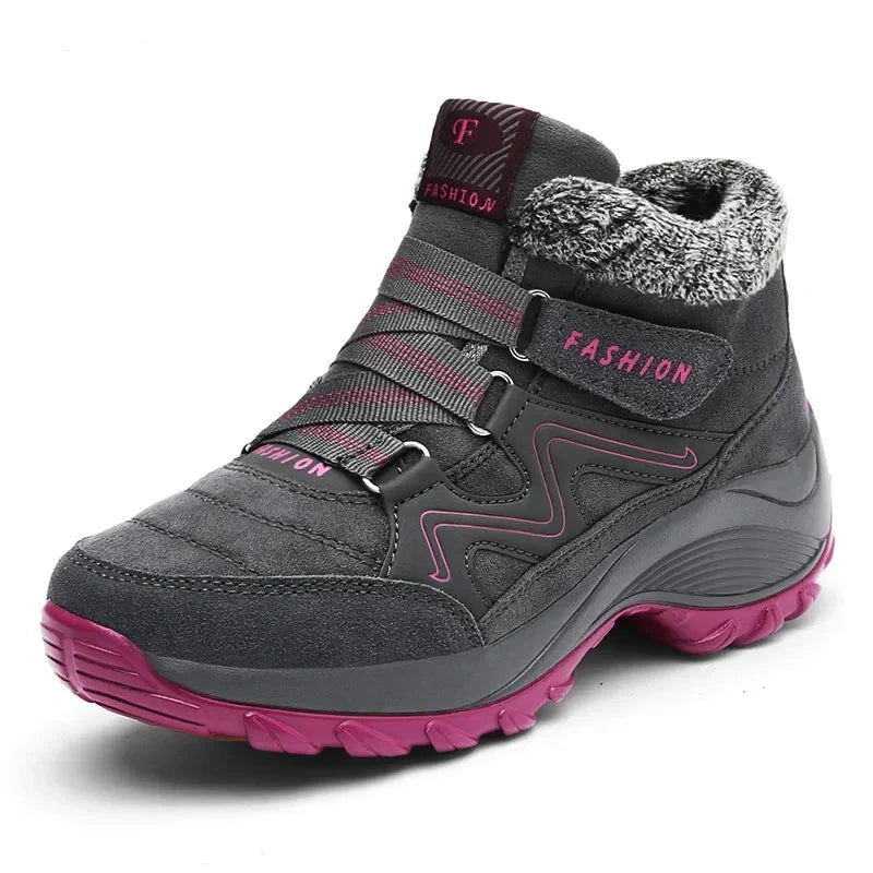 Bottines hiver femmes, fourrure intérieure, chaudes et antidérapantes. Confort optimal.