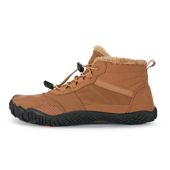 Bottines d'hiver antidérapantes et imperméables, idéales pour la marche et le plein air hivernal.