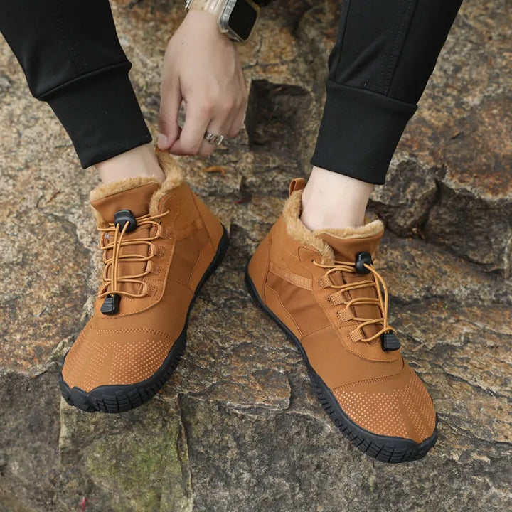 Bottines hiver unisexes imperméables et chaudes, parfaites pour toutes les conditions extérieures froides.