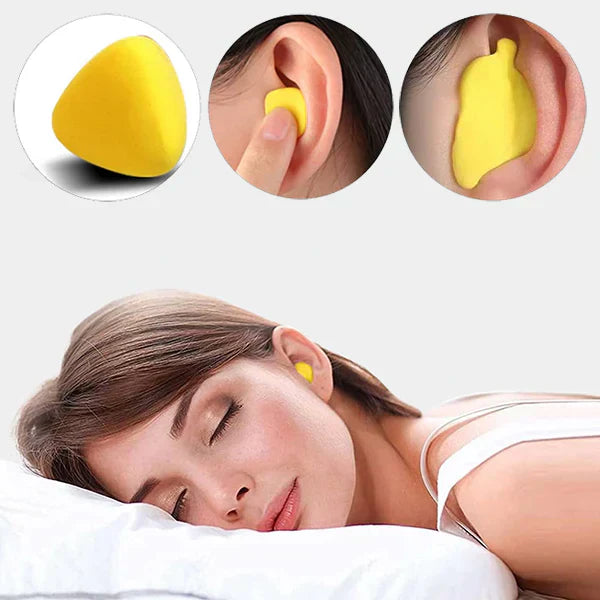 "Bouchons d'oreilles confortables en silicone, couleurs variées, pour isolation sonore et protection contre l'humidité."
