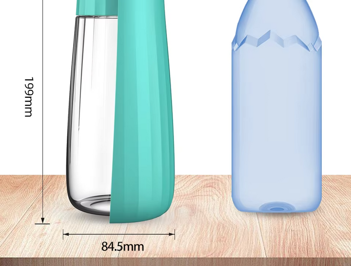 Bouteille d'eau chien 550ml anti-fuite.  Gobelet intégré, idéale voyage. Hydratation facile pour chien.
