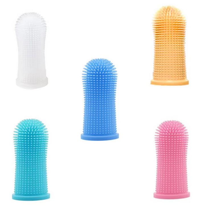 "Brosse à dents en silicone réutilisable pour animaux, douce, efficace, design flexible pour nettoyage confortable."
