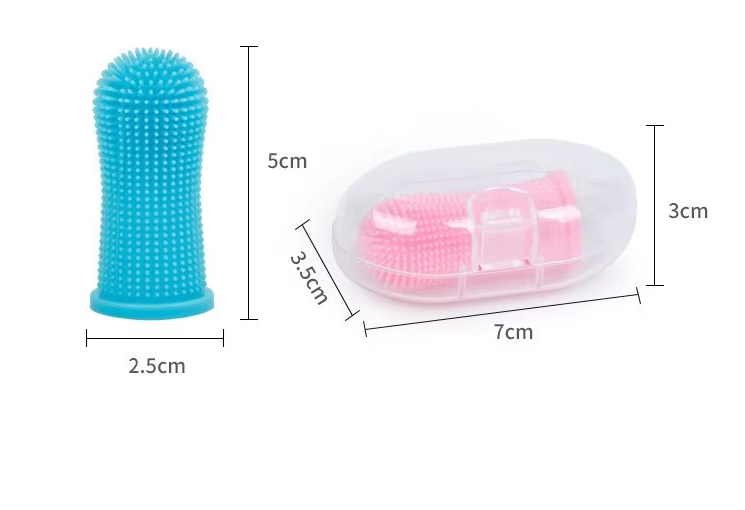 "Brosse à dents en silicone réutilisable pour animaux, douce, efficace, design flexible pour nettoyage confortable."