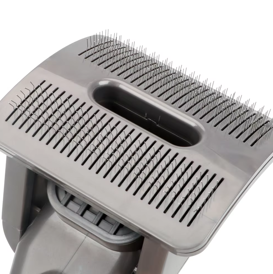 Brosse aspirateur pour animaux.  Toilettage facile et rapide.  Élimine poils et saletés. Pelage propre et brillant.