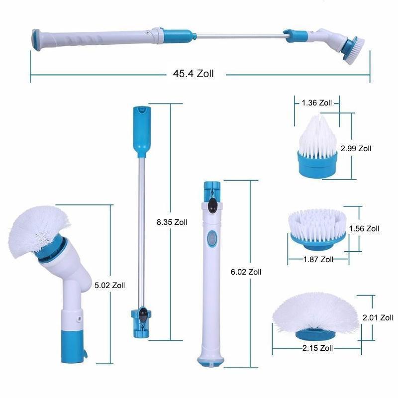 Brosse de nettoyage électrique ergonomique, puissante, idéale pour éliminer la saleté sur diverses surfaces comme les carreau