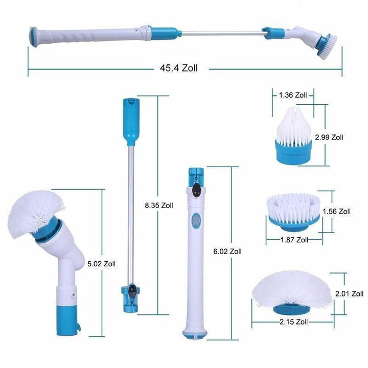 Brosse de nettoyage électrique ergonomique, puissante, idéale pour éliminer la saleté sur diverses surfaces comme les carreau