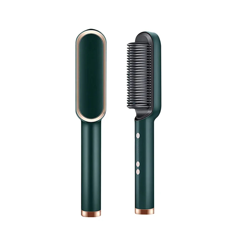 Brosse lissante chauffante. Cheveux lisses, rapides et faciles. Design ergonomique.