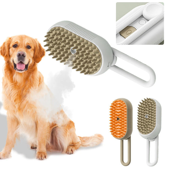 Brosse vapeur chien: soin profond, pelage brillant.  Toilettage facile et efficace à domicile.