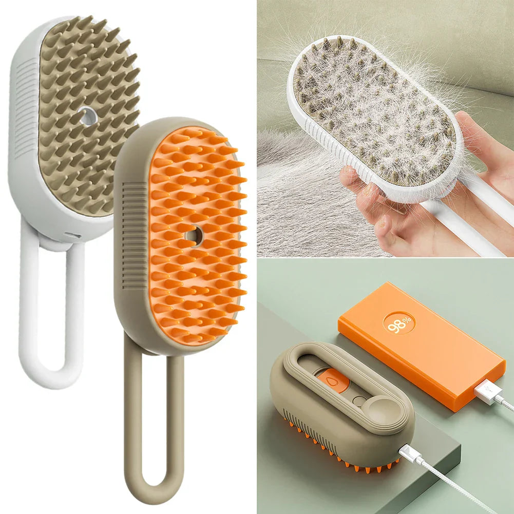Brosse vapeur chien: soin profond, pelage brillant.  Toilettage facile et efficace à domicile.