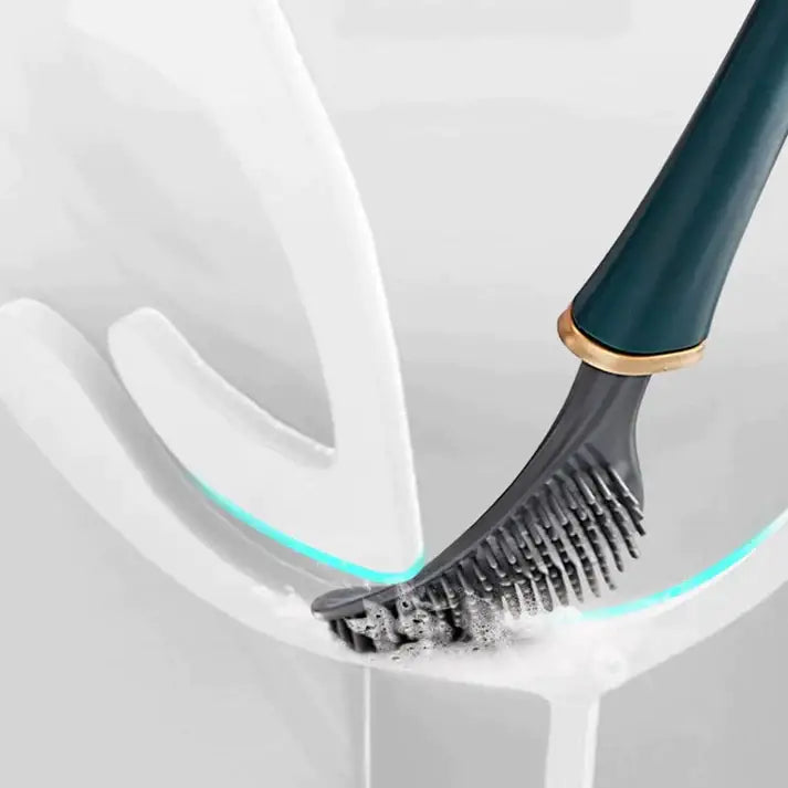 "Brosse WC en silicone SmartBrush, élégante et hygiénique, couleur orange"