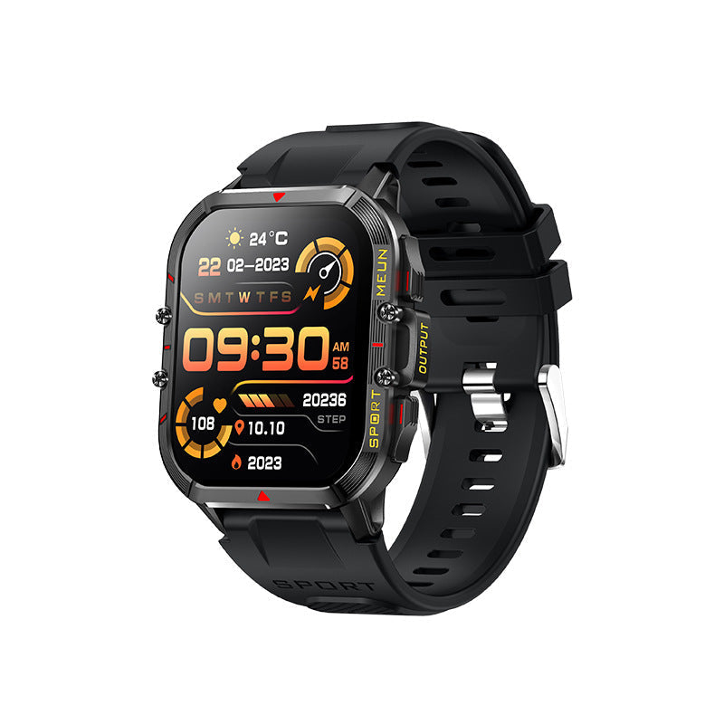 Smartwatch étanche sport, avec cardiofréquencemètre et suivi du sommeil.