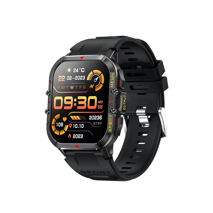 Smartwatch étanche sport, avec cardiofréquencemètre et suivi du sommeil.