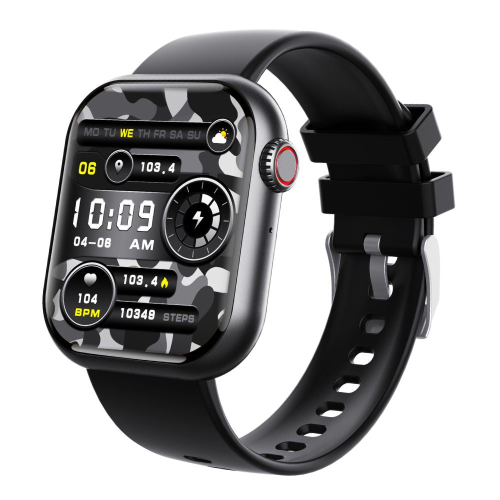 Montre connectée étanche unisexe, avec un suivi complet de la santé.
