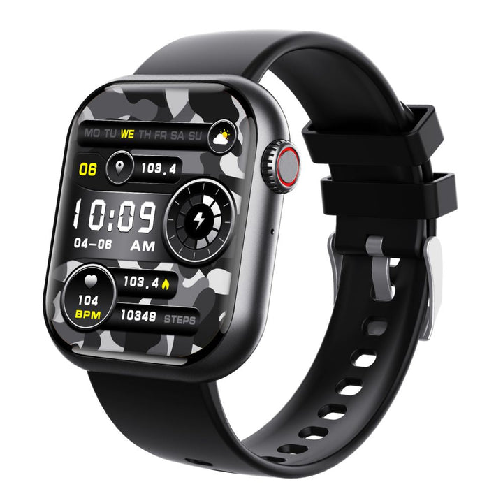 Montre connectée étanche unisexe, avec un suivi complet de la santé.