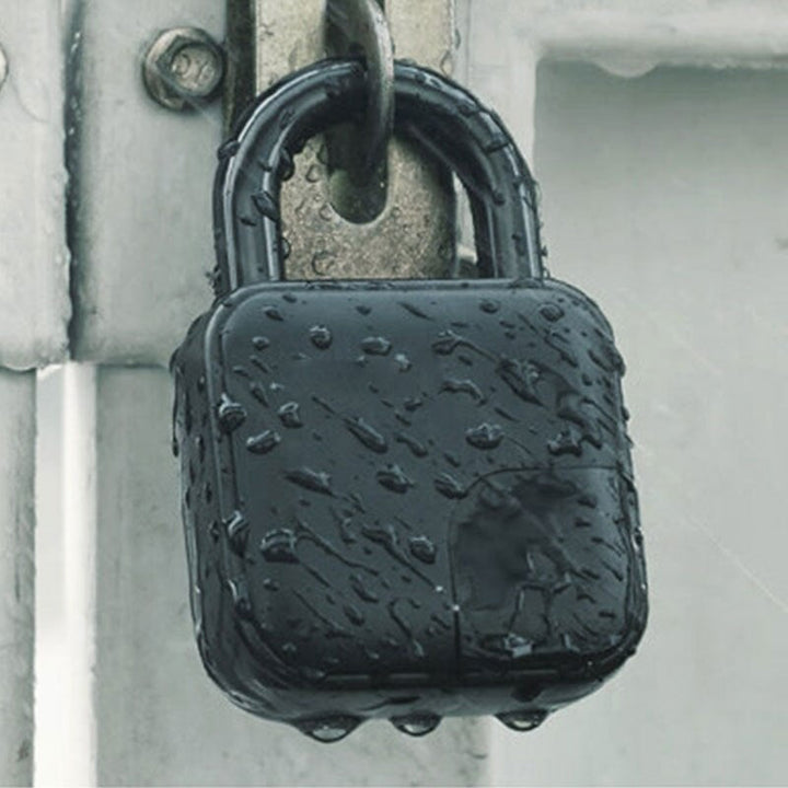 Cadenas biométrique IP65, ouverture empreinte digitale, sécurité sans clé, design compact et robuste.