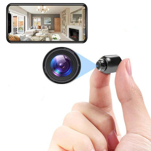 Caméra sécurité enfant HD discrète. Surveillance haute définition, petite taille, vision nocturne.