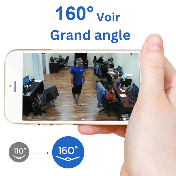 Caméra sécurité enfant HD discrète. Surveillance haute définition, petite taille, vision nocturne.