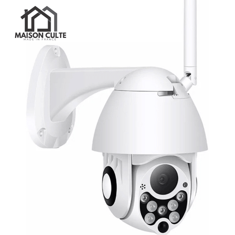 Caméra surveillance extérieure sans fil, installation facile, résistante météo pour sécurité domestique optimale.