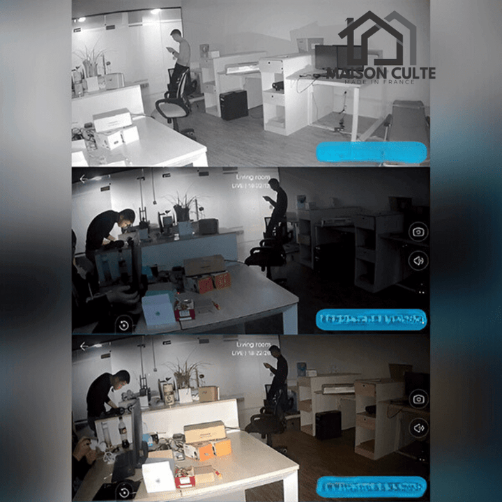 Caméra surveillance extérieure sans fil, installation facile, résistante météo pour sécurité domestique optimale.