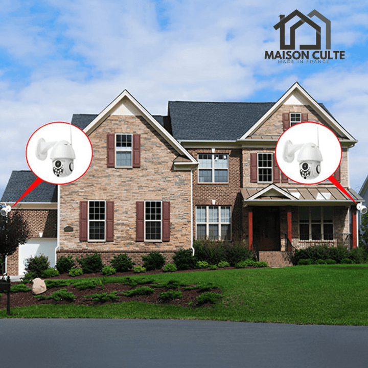 Caméra surveillance extérieure sans fil, installation facile, résistante météo pour sécurité domestique optimale.