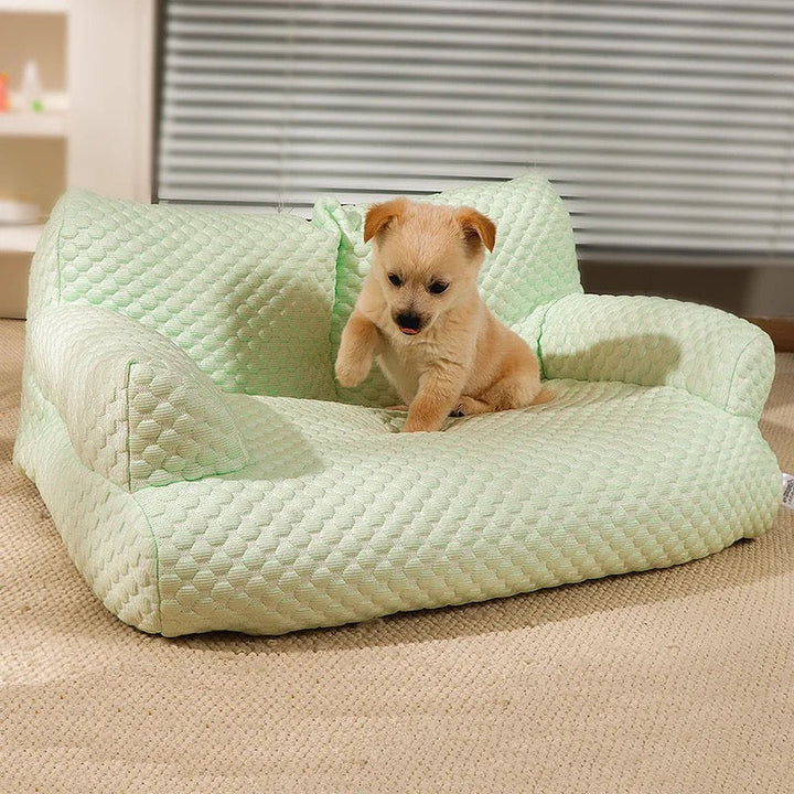 Canapé rafraîchissant pour chien. Coussin confortable et frais pour animaux. Idéal été.