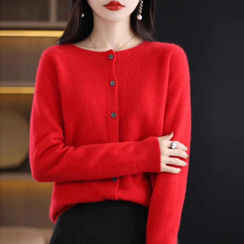 Cardigan Anna polyvalent pour femmes, idéal toutes saisons, un gilet confortable et stylé pour tout look.
