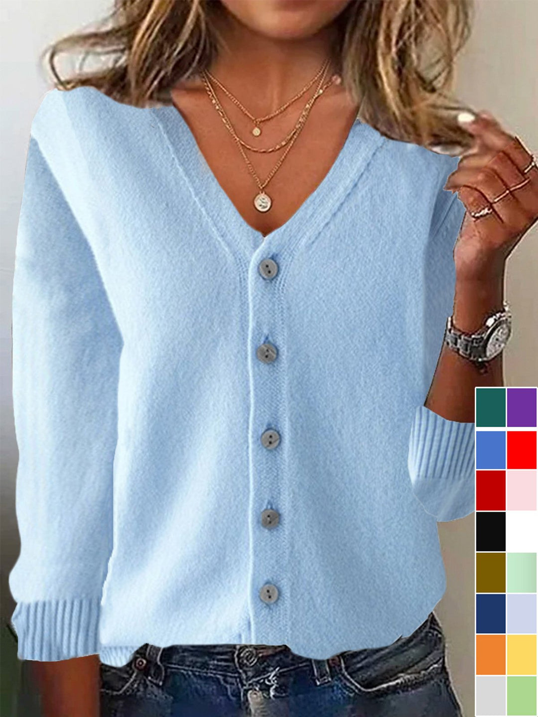 Cardigan léger femme, printemps/automne. Coupe fluide, style décontracté chic.  Parfait pour la mi-saison.